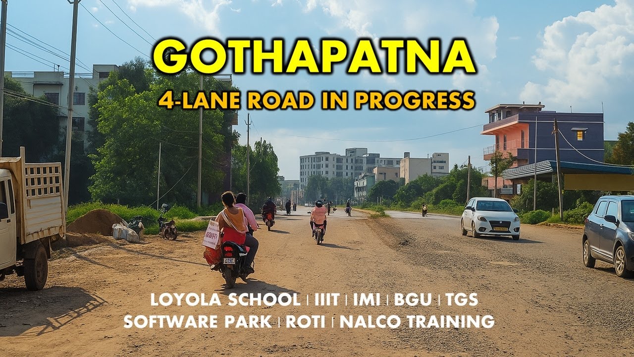 Gothapatna 4-Lane Road Progress 2025 | Connecting Software Park to Universities and many more.
