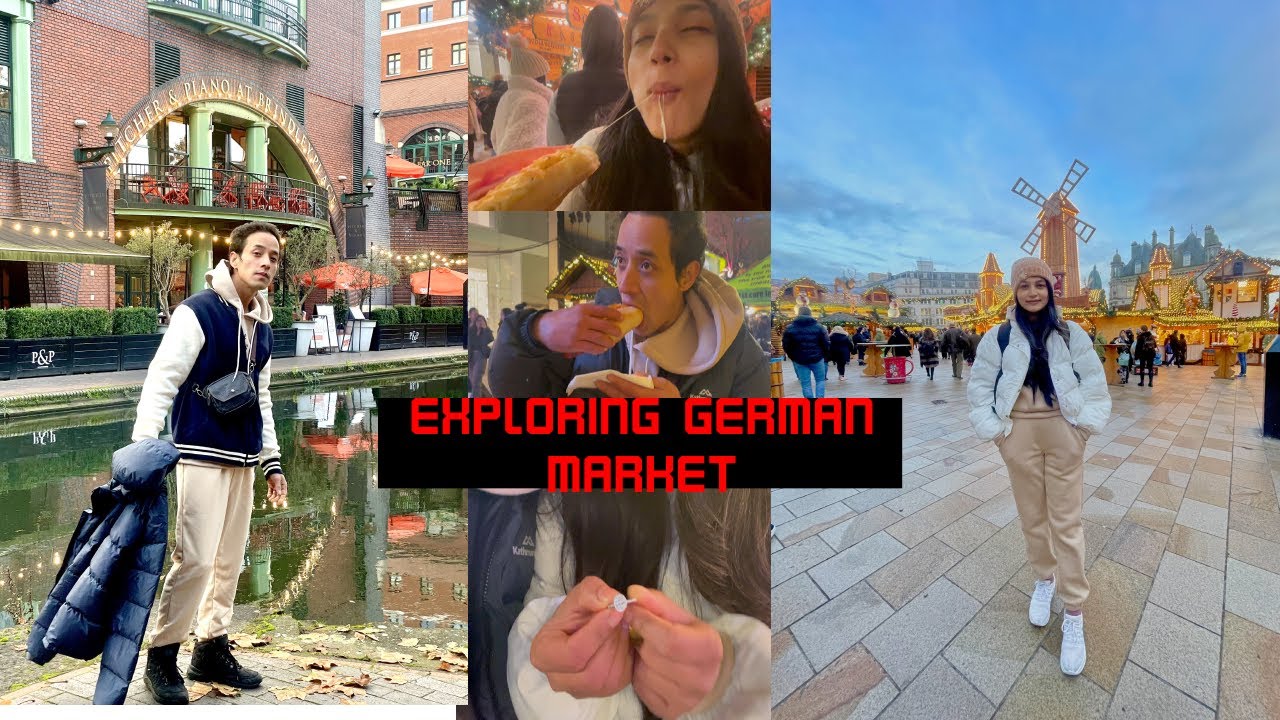 EXPLORING GERMAN MARKET | GERMAN FOOD HUNT | CHRISTMAS  | UK LIFESTYLE | HE GIFTED ME DIAMOND RING