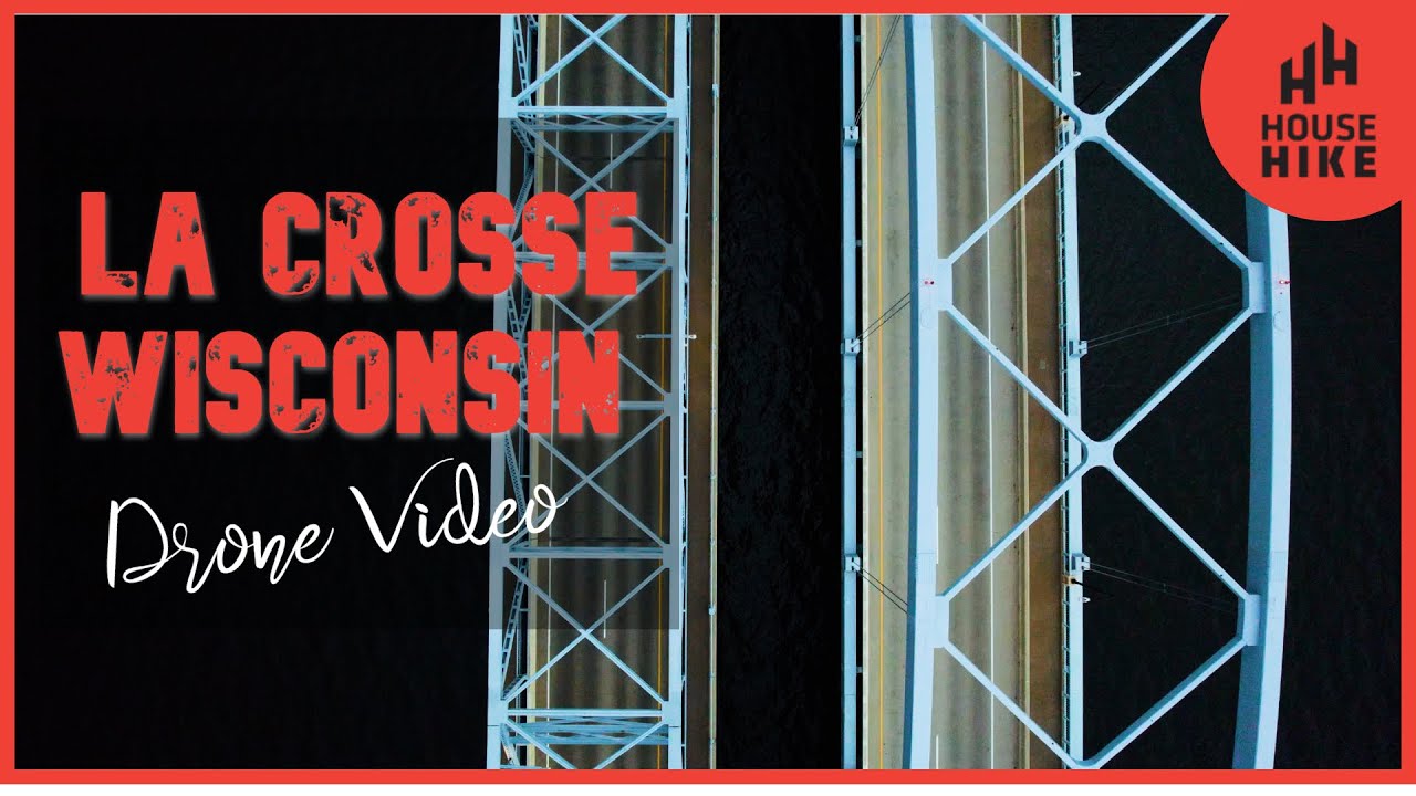 Cass Street Bridge | La Crosse Bridge, La Crosse Wi | Drone video w/ Music