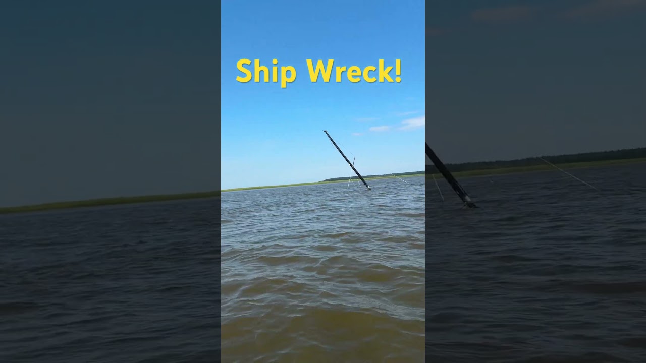 Ship Wreck by the Belleville Boat Ramp at Shellman Bluff - sightseeing and POTA