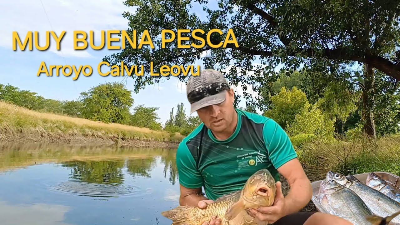 Entretenida pesca en arroyo de Azul. Pesca de Carpas y dentudos...