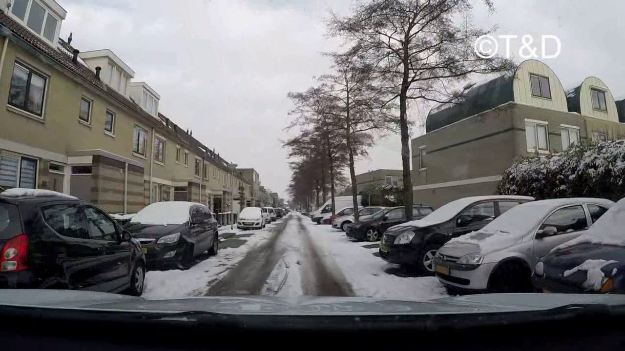 Rondrit Velserbroek in de sneeuw