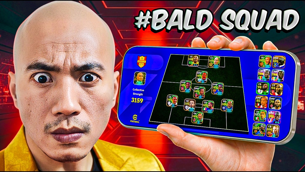 I Built The Most-Expensive Bald Team in efootball 26 Mobile….