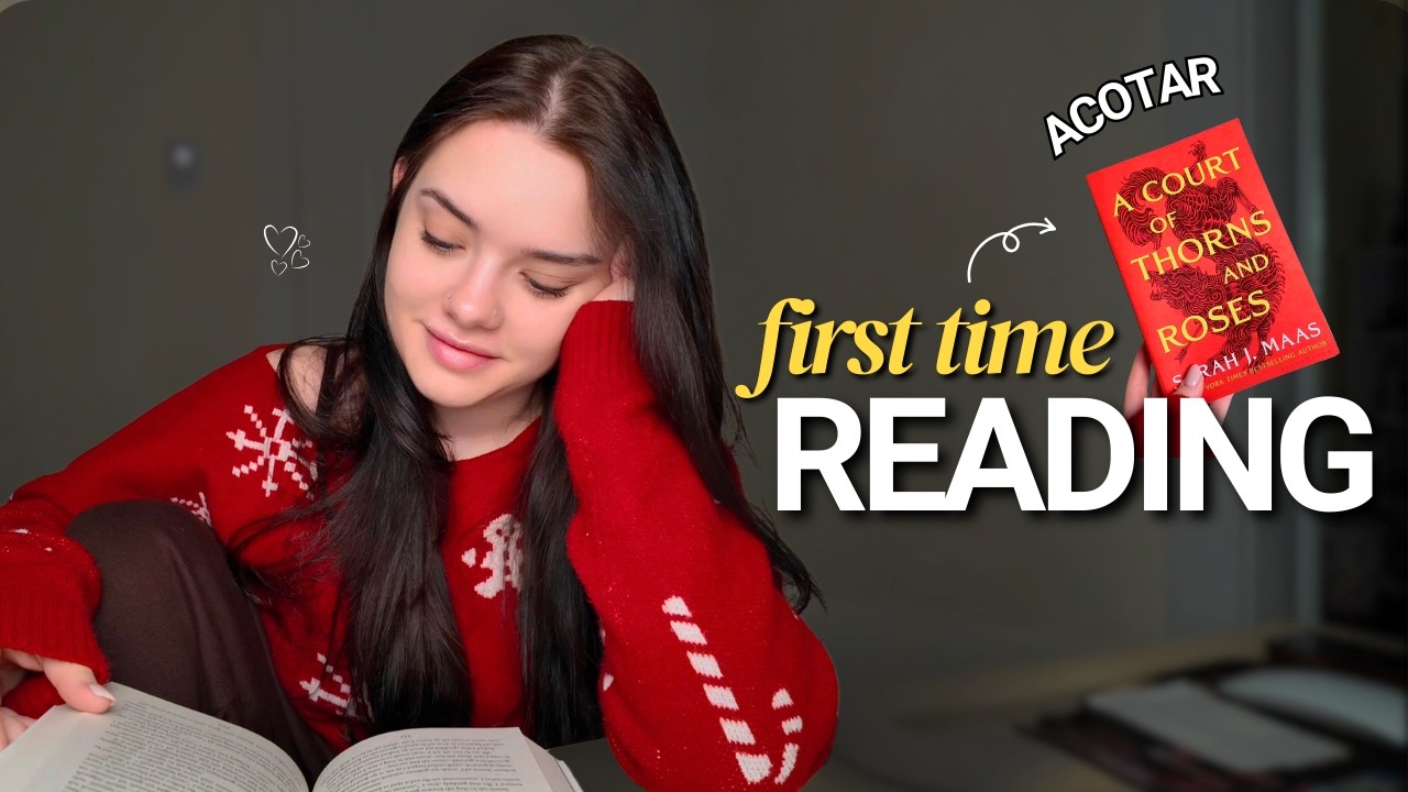 first time reading ACOTAR 📖✨ mini spoiler reading vlog & honest reactions