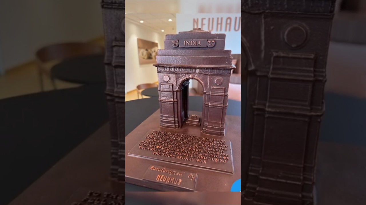 Belgian chocolate made-up india gate for diplomacy #short #diplomacy #defenceupdatel