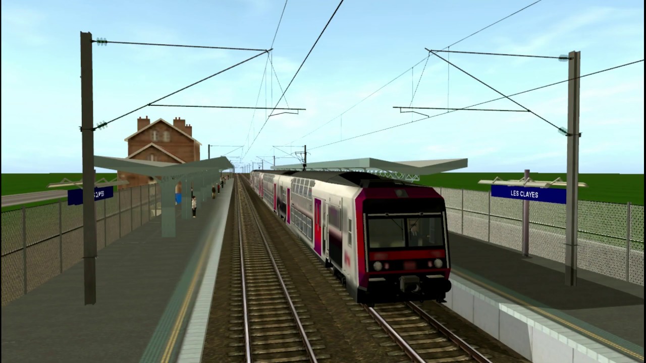 [Trainz 2010]  Rer z20500 carmillon Les Clayes - Davron en cabine.