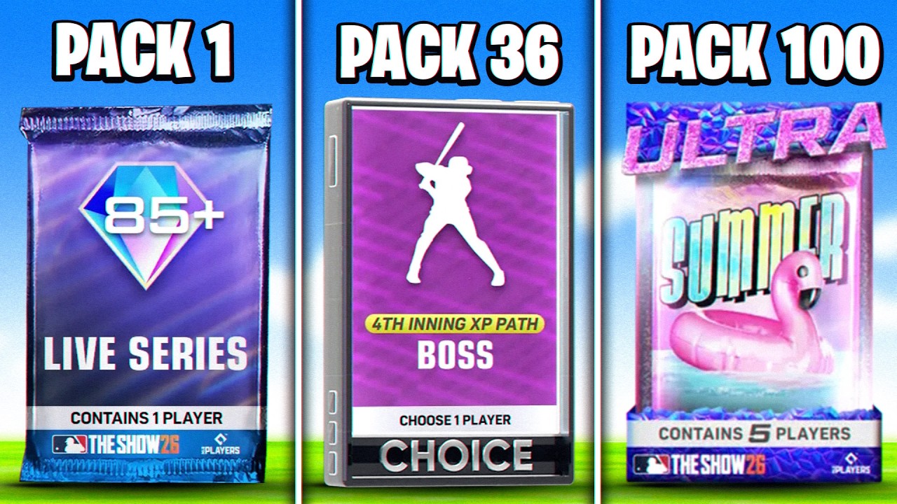 Opening EVERY MLB Pack To Complete Collections!