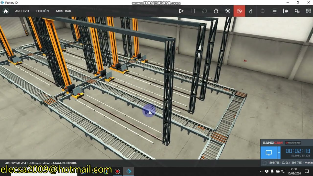 FACTORY IO CONTROL DE SISTEMA CON ALGORITMO DIJKSTRA (Schneider)