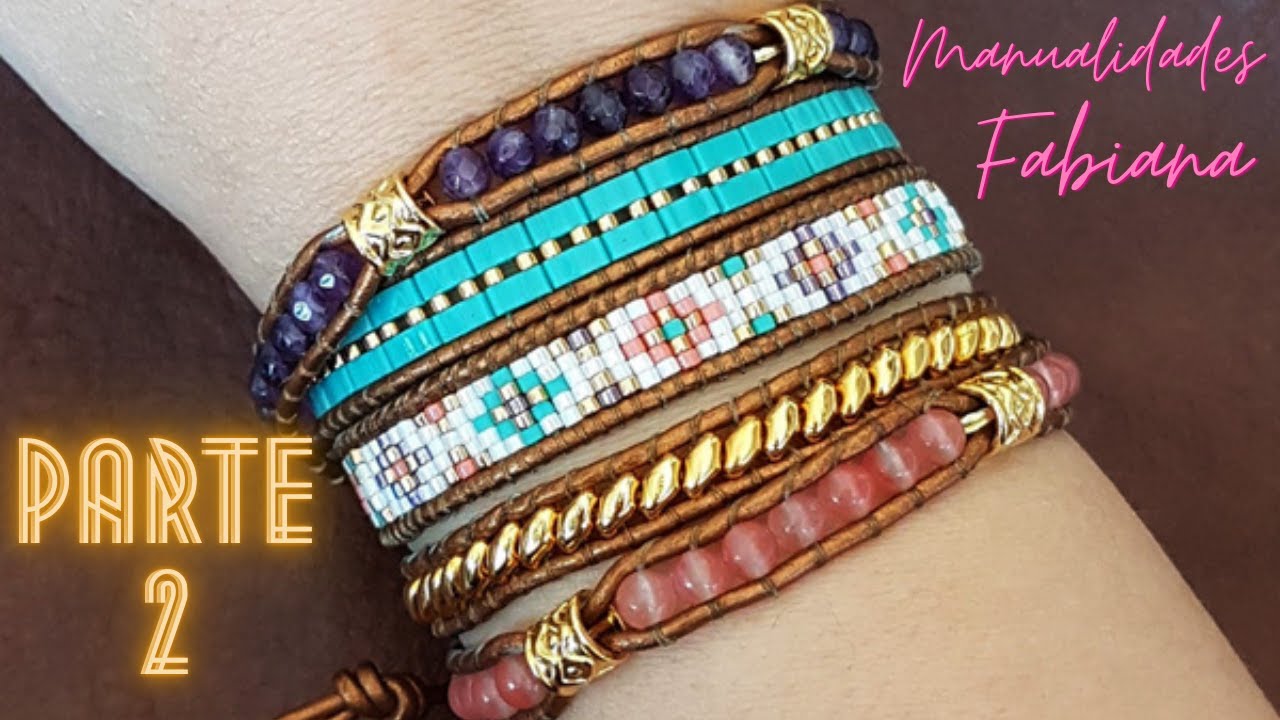 Como hacer pulsera de 7 vueltas fácil