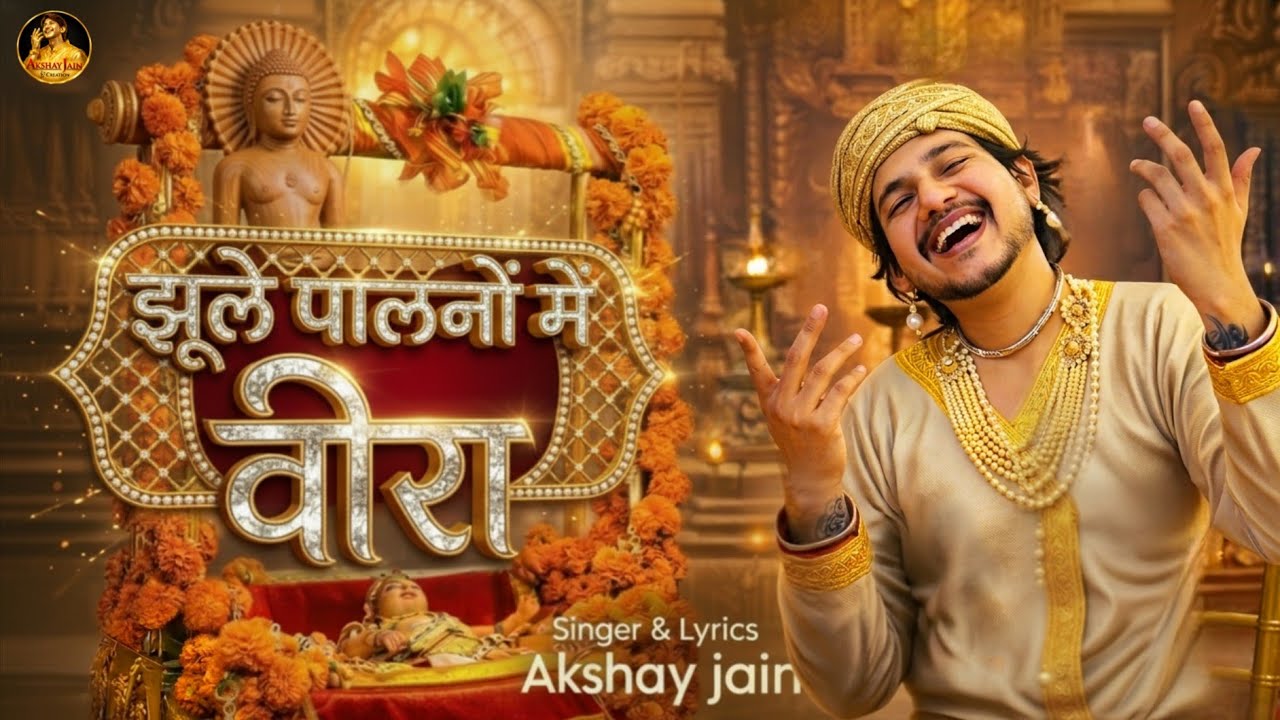 महावीर जयंती स्पेशल भजन | झूले पालनो में वीरा | jhule palno mai veera | Akshay Jain #jainbhajan 