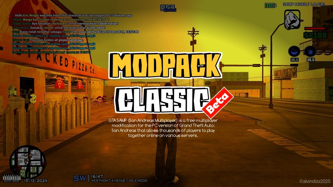 UPDATE MODPACK CLASSIC 1.5 BETA EDITION GTA SAMP ANDROID - GTA SAMP