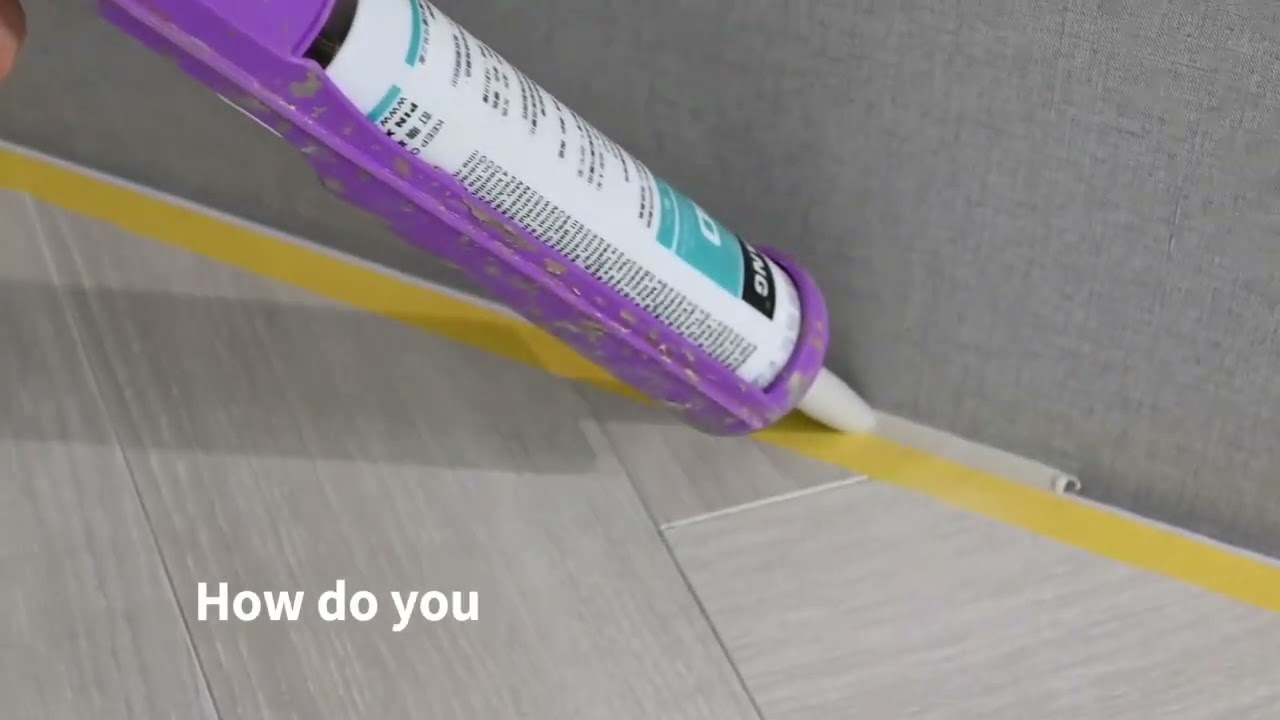 How do you finish laminate flooring edges? Replace floor beading with Silicone?