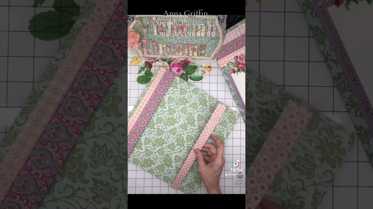 2nd DPL Simply Paisley Scrapbook using @annagriffinvideos Kit link in comments 