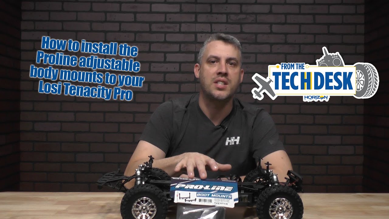 How to install the Proline adjustable body mounts to your Losi Tenacity Pro