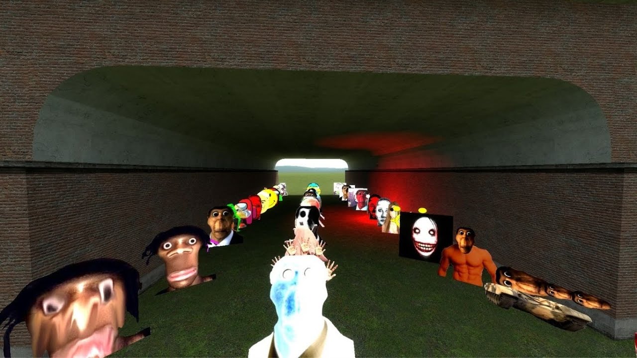 Crazy Frog Aheno Obungacat Fall Into Hole Chasing Me In Garry's Mod  