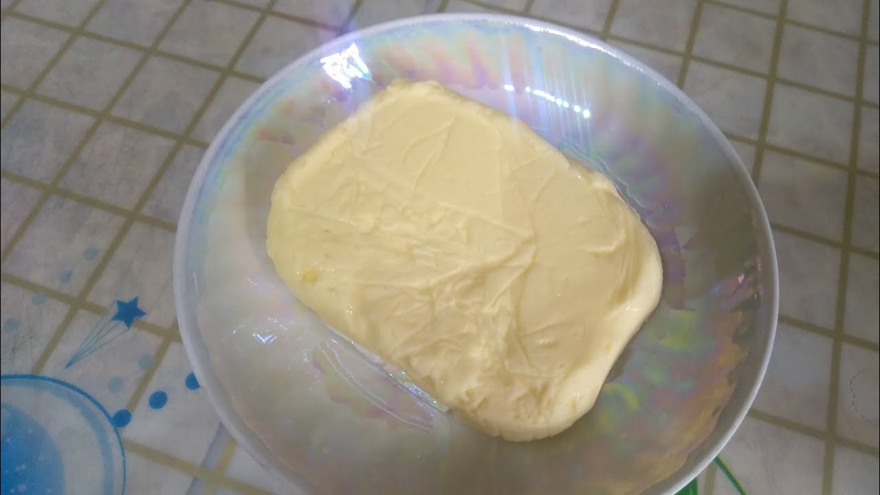 Масло из кипяченых сливок.  Делаю его только так.