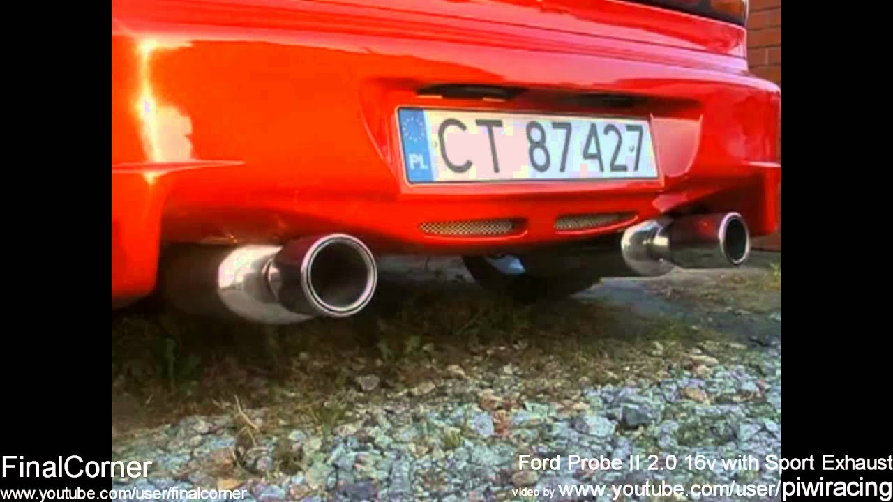 Best Ford Probe exhaust sounds. Loud accelerations and revs.