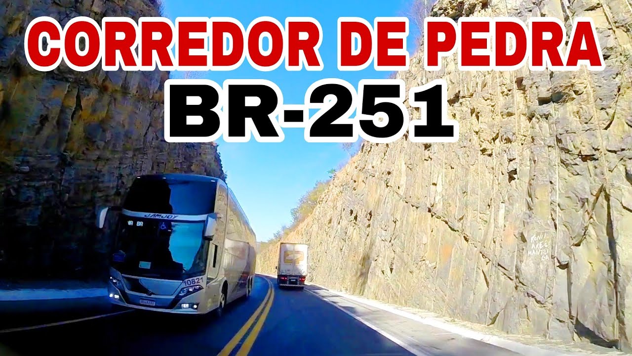 Temido corredor de pedra da BR-251, uma das rodovias mais perigosas do Brasil