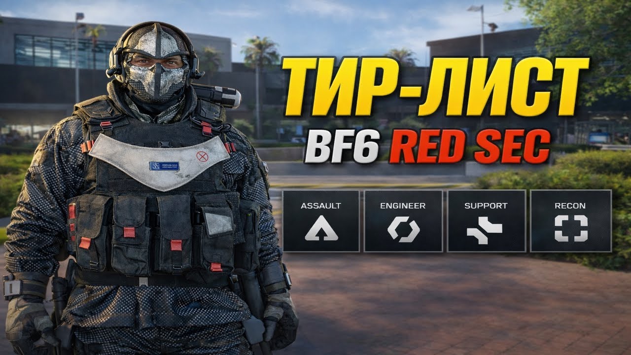 Полный тир-лист оружия в Battlefield 6 REDSEC