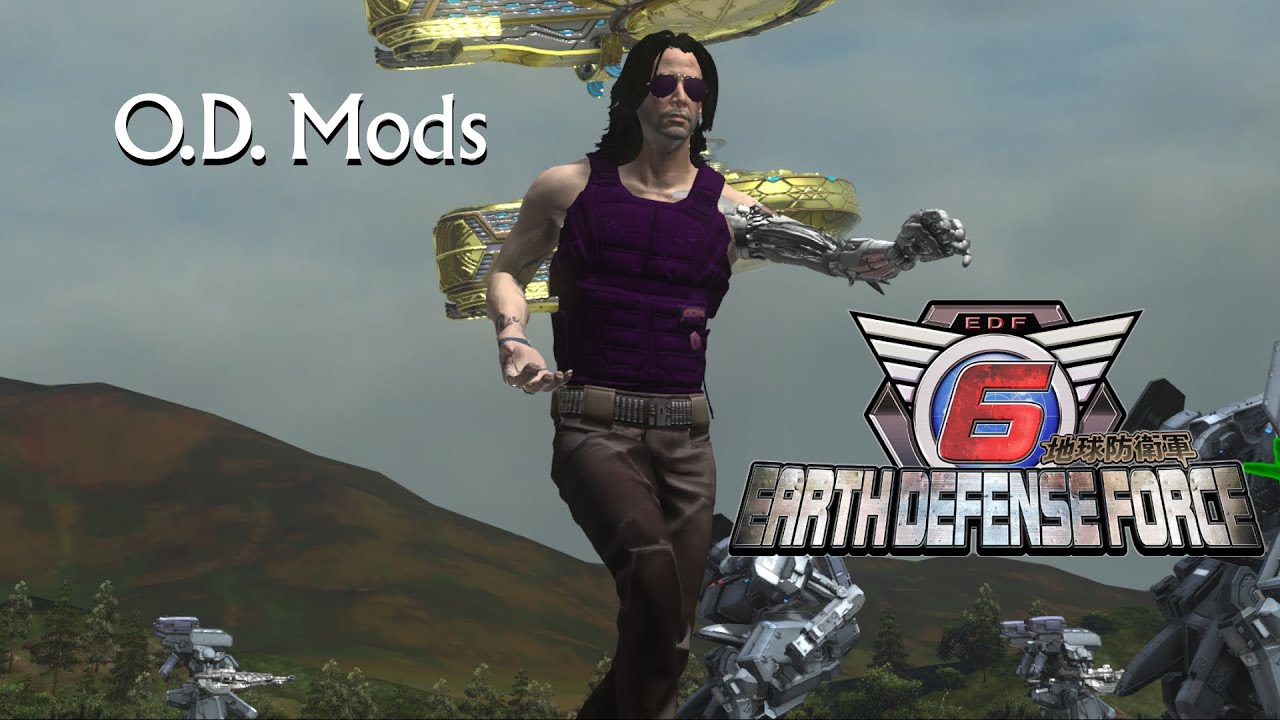 The One and Only Keanu🐐Earth Defense Force 6🏳️‍🌈|PC 4p Coop| Johnny Silverhand Mod