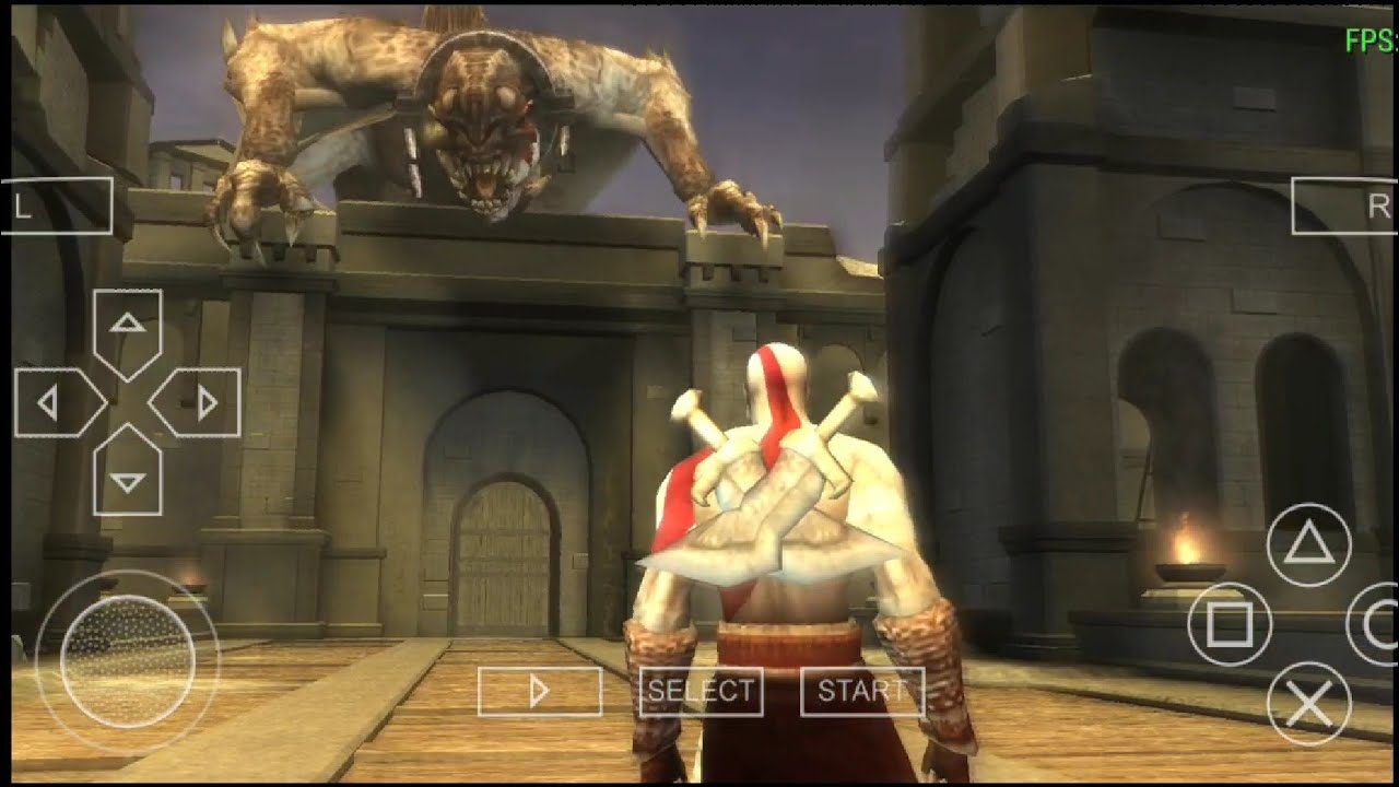 GOD OF WAR Chains Of Olympus KRATOS Defeating BASILISK  PPSSPP Android