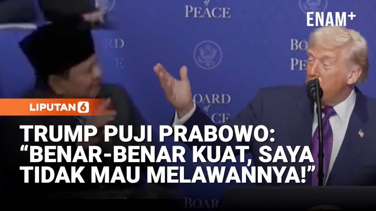 Trump Puji Prabowo di KTT Board of Peace: “Saya Tidak Mau Melawannya!” | Liputan6