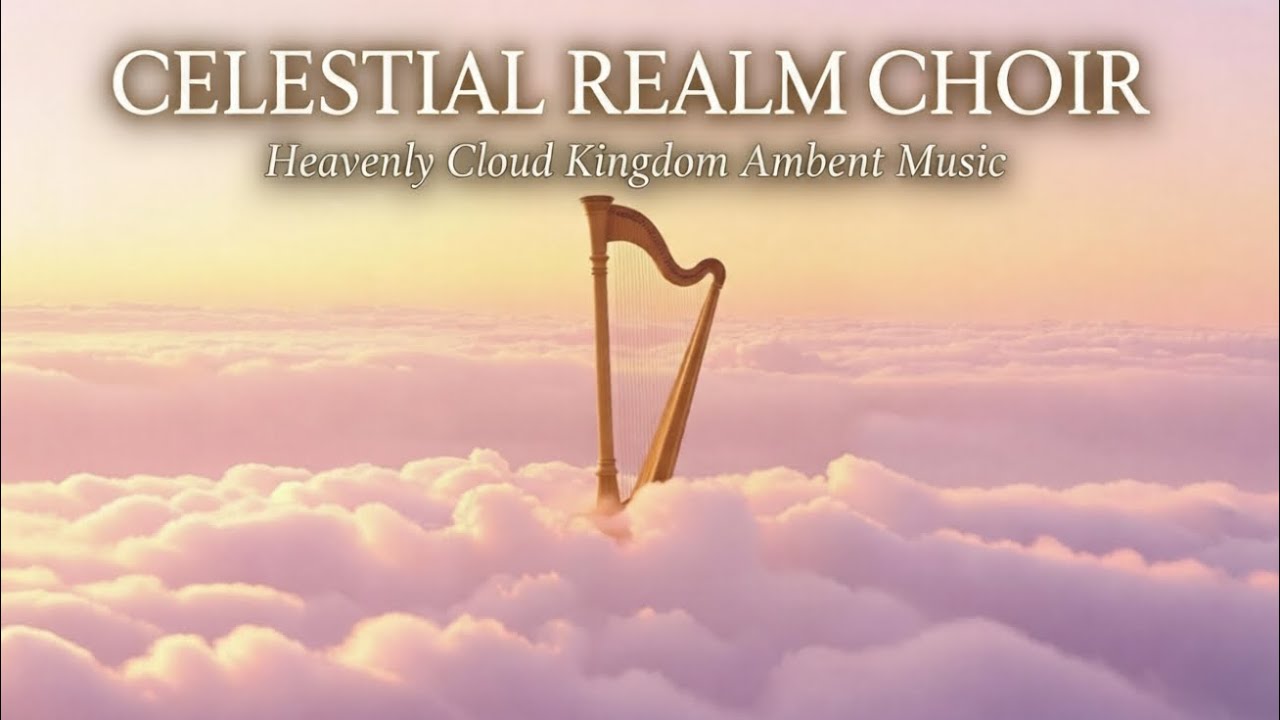 Kingdom Above the Clouds ☁️ Calm Fantasy Ambient Music (Harp & Choir)