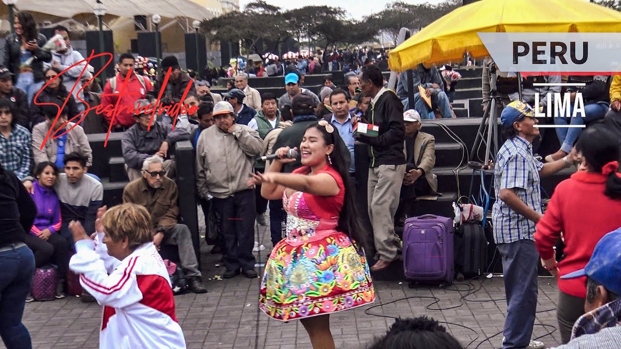 Peru Lima Street Music live event with locals.