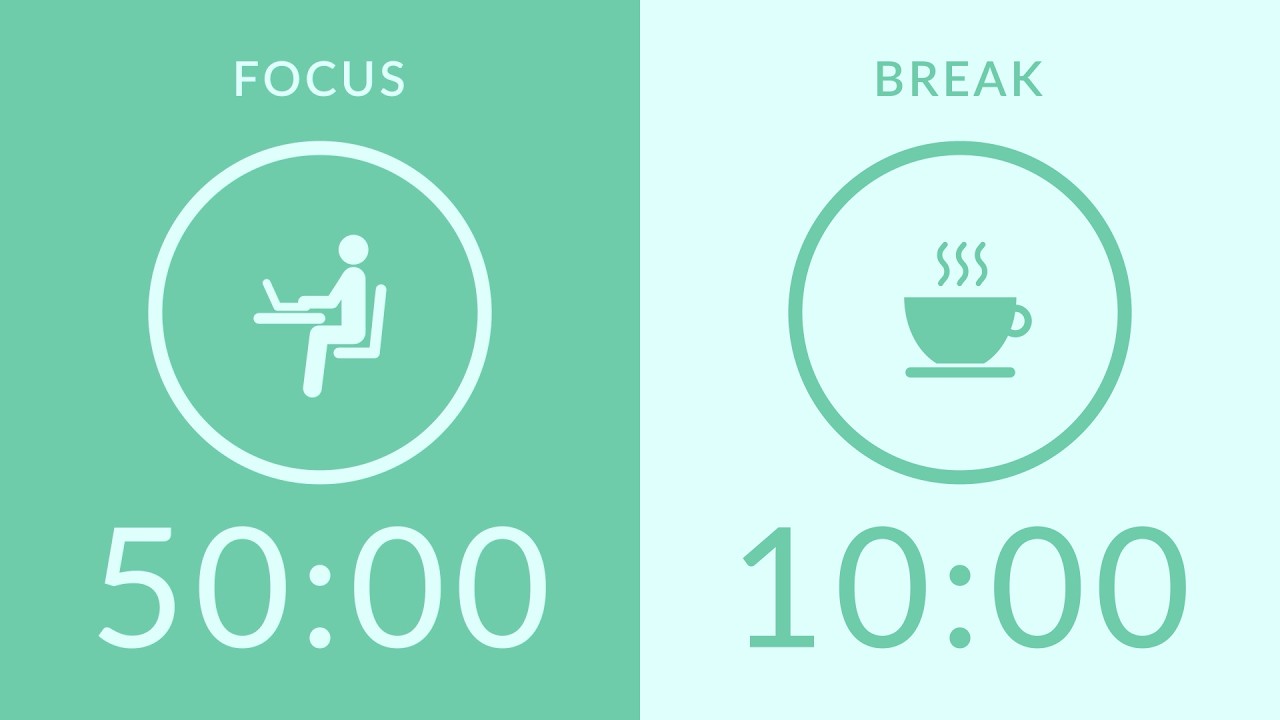 50/10 Pomodoro Timer | No Music 🔔 Bell Only | 4-Hour Study With Me for Deep Focus 🍅
