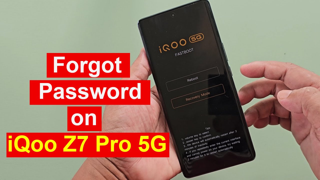 iqoo z7 pro 5g forgot password without pc