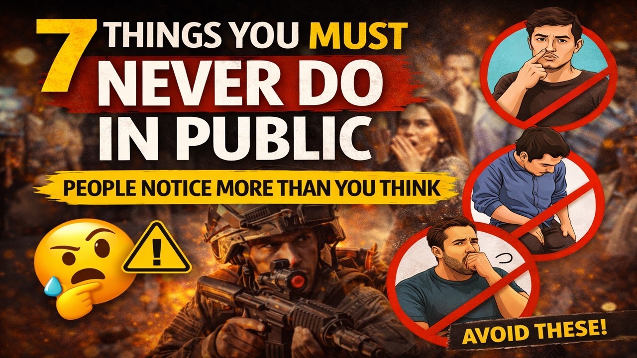 7 Things You MUST Never Do in Public (People Notice More Than You Think)