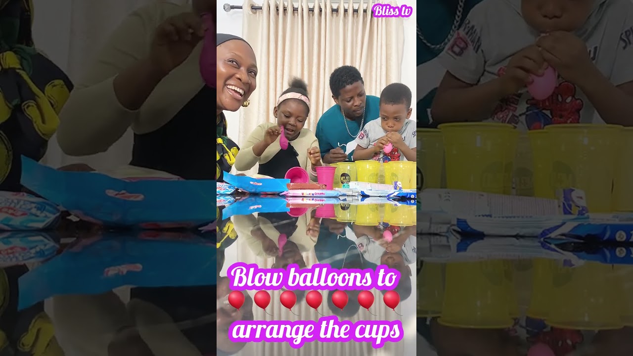 BALOON CUPS LIFT || Game Time || #bliss #blissdelight #gameplay #markangelcomedy #funkeakindele