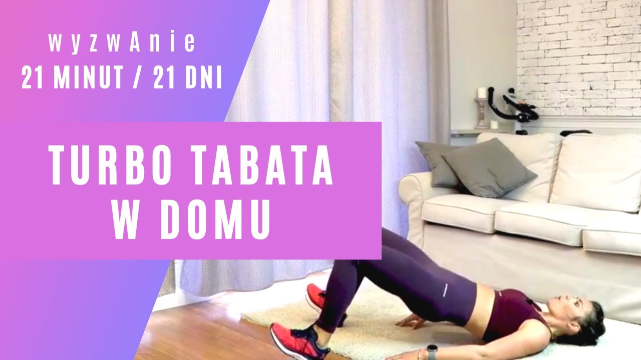 Turbo tabata w domu w 21 min -Trening  9 z 15 -  Anka Dziedzic 🔥🔥🔥