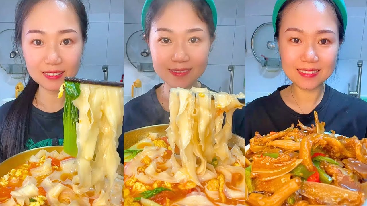Satisfying Chinese Food ASMR – Unique Snacks & Noodles #85