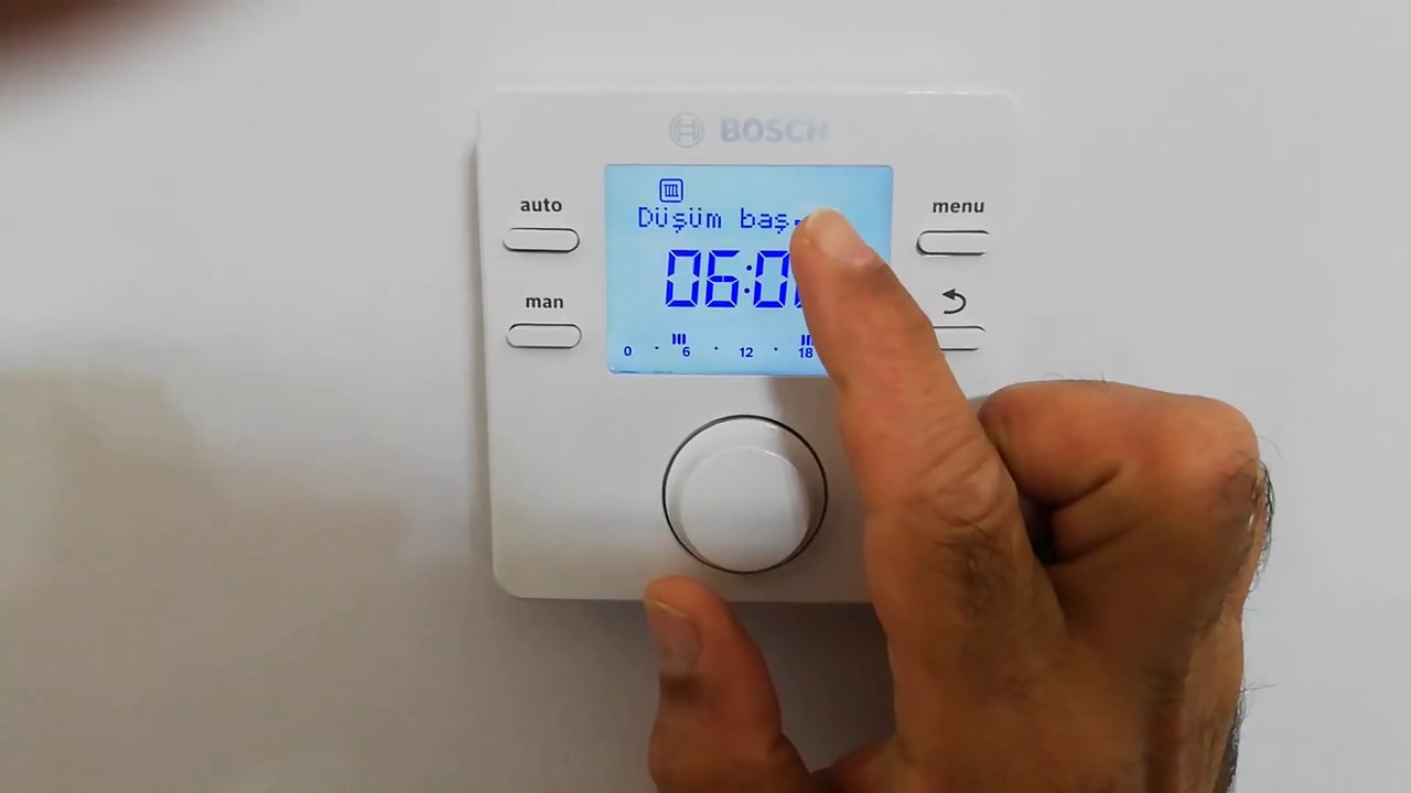 Modülasyonlu oda termostatı kurulumu ve ayarları