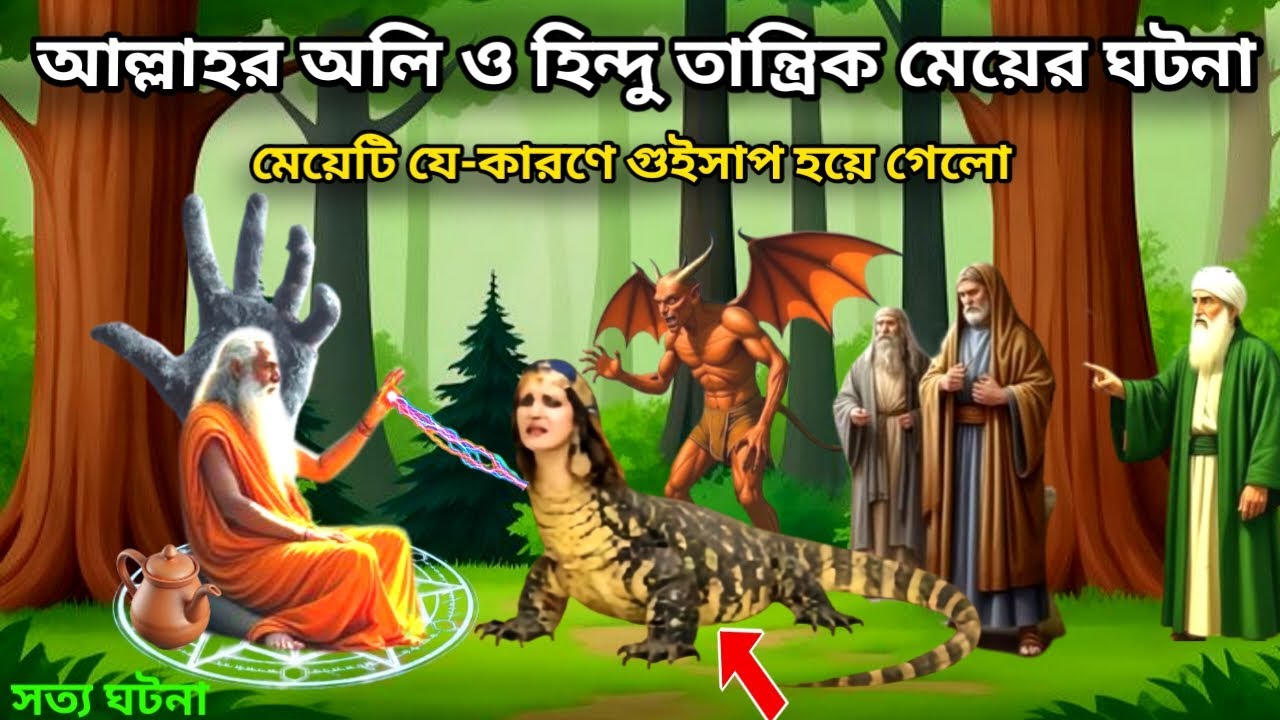 হিন্দু তান্ত্রিক মেয়ে যে-কারণে গুইসাপ হয়ে গেলো | আল্লাহর অলির কেরামতি | Educational Story