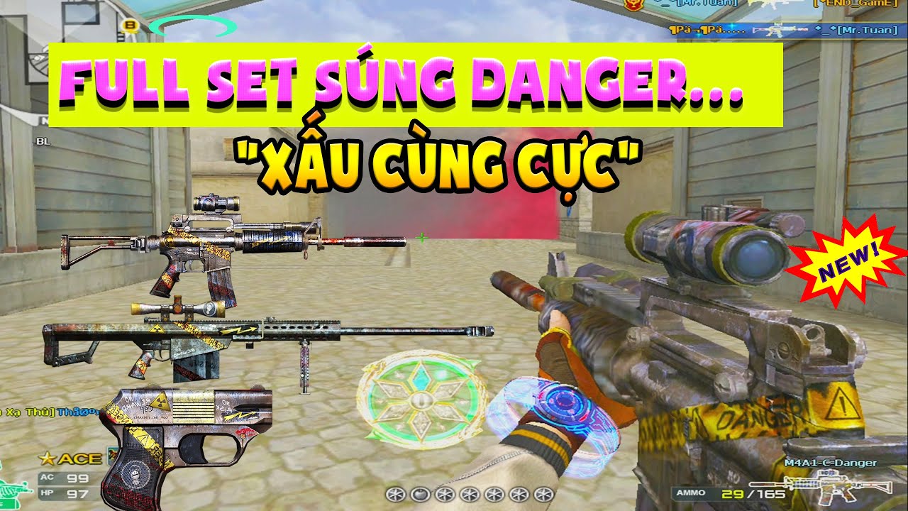 ► Bình luận Đột Kích - M4a1 C Danger - Full Set xấu cùng cực..
