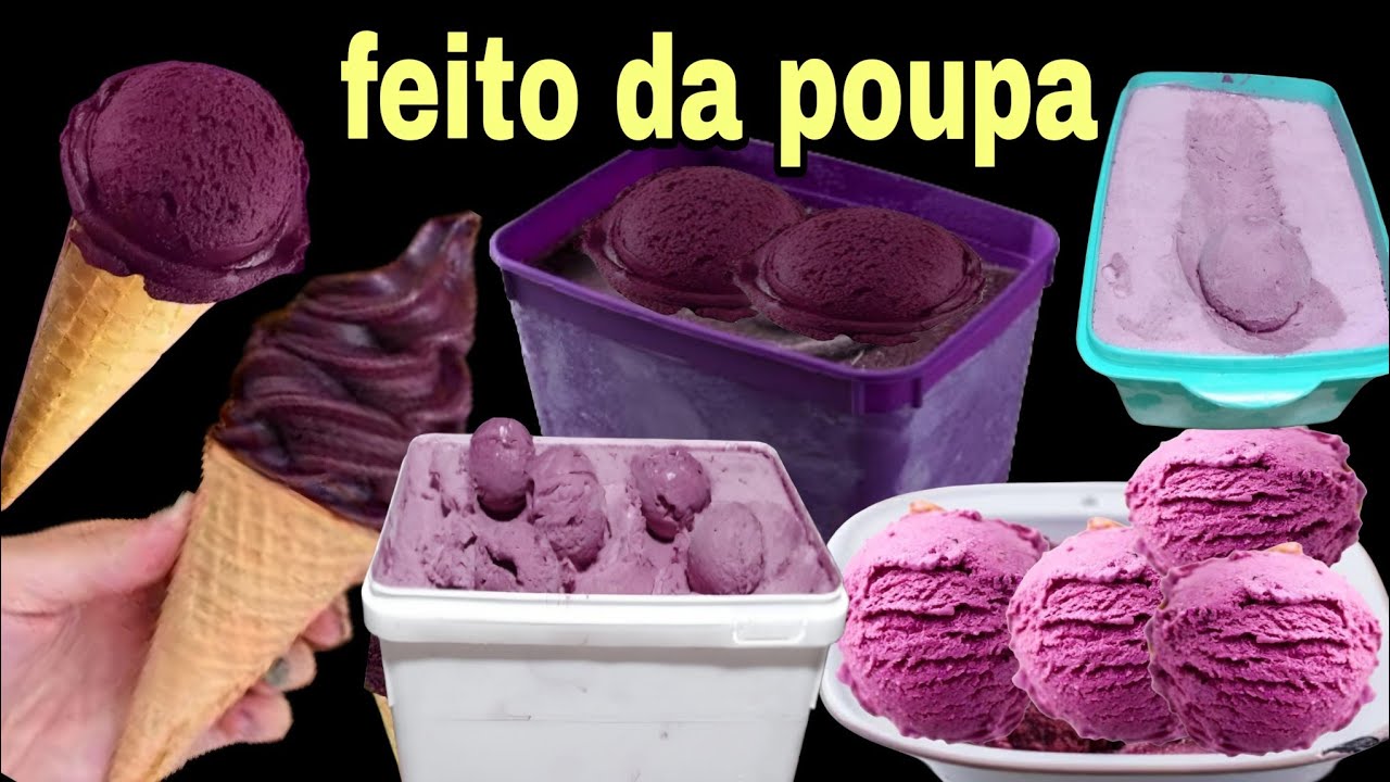 COMO FAZER 10 L DE SORVETE CASEIRO DE AÇAÍ COM 800 ML DE LEITE LUCRO ALTO CUSTO BAIXO