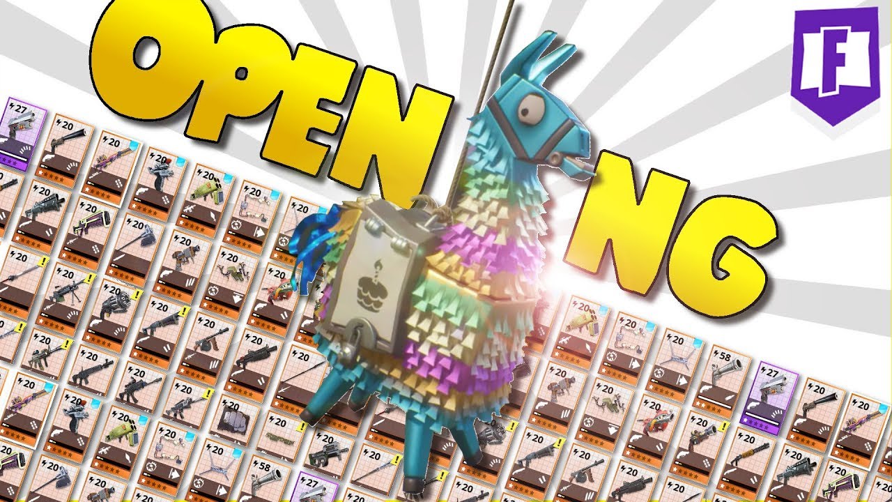 Geburtstagslama Opening (+40 Lamas) 🎃➤ Fortnite Rette die Welt • Deutsch • Sharx