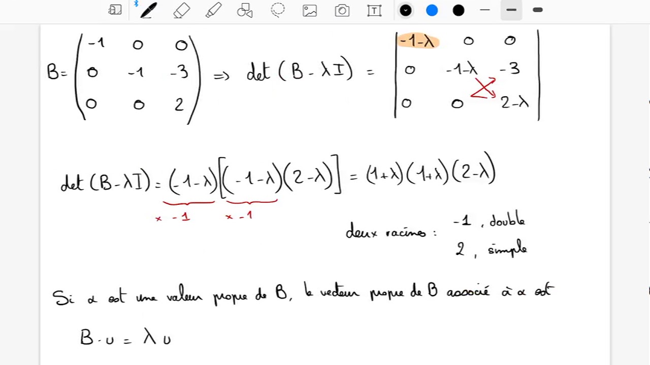 Matrice Diagonalisable avec valeurs propres multiples