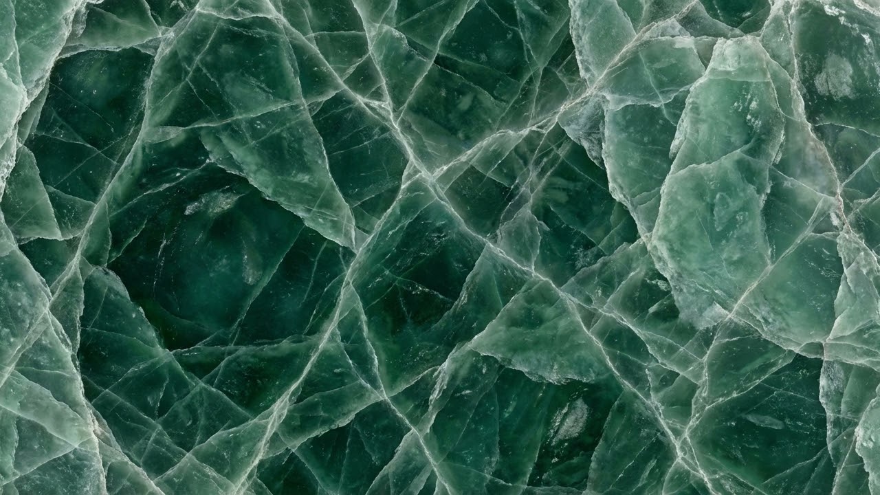 Ice Jade Marble Serenity: 4K Frame TV Art (Silent & OLED Safe Screen Saver)