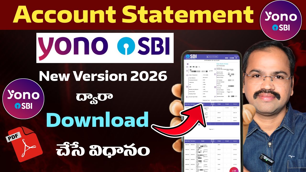Yono SBI Account Statement Download From Mobile Banking | How to Download SBI Account Statement