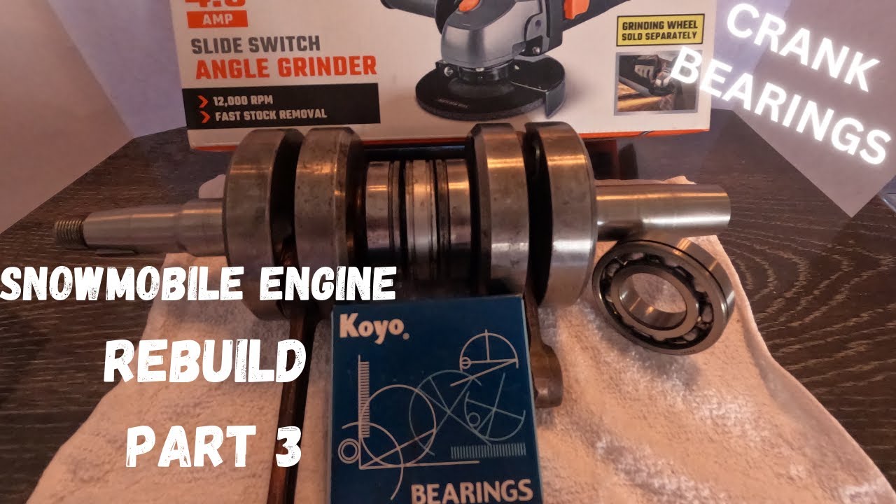 Snowmobile Engine Rebuild | Crank Bearings Part 3 #vintagesleds #vintage #snowmobile