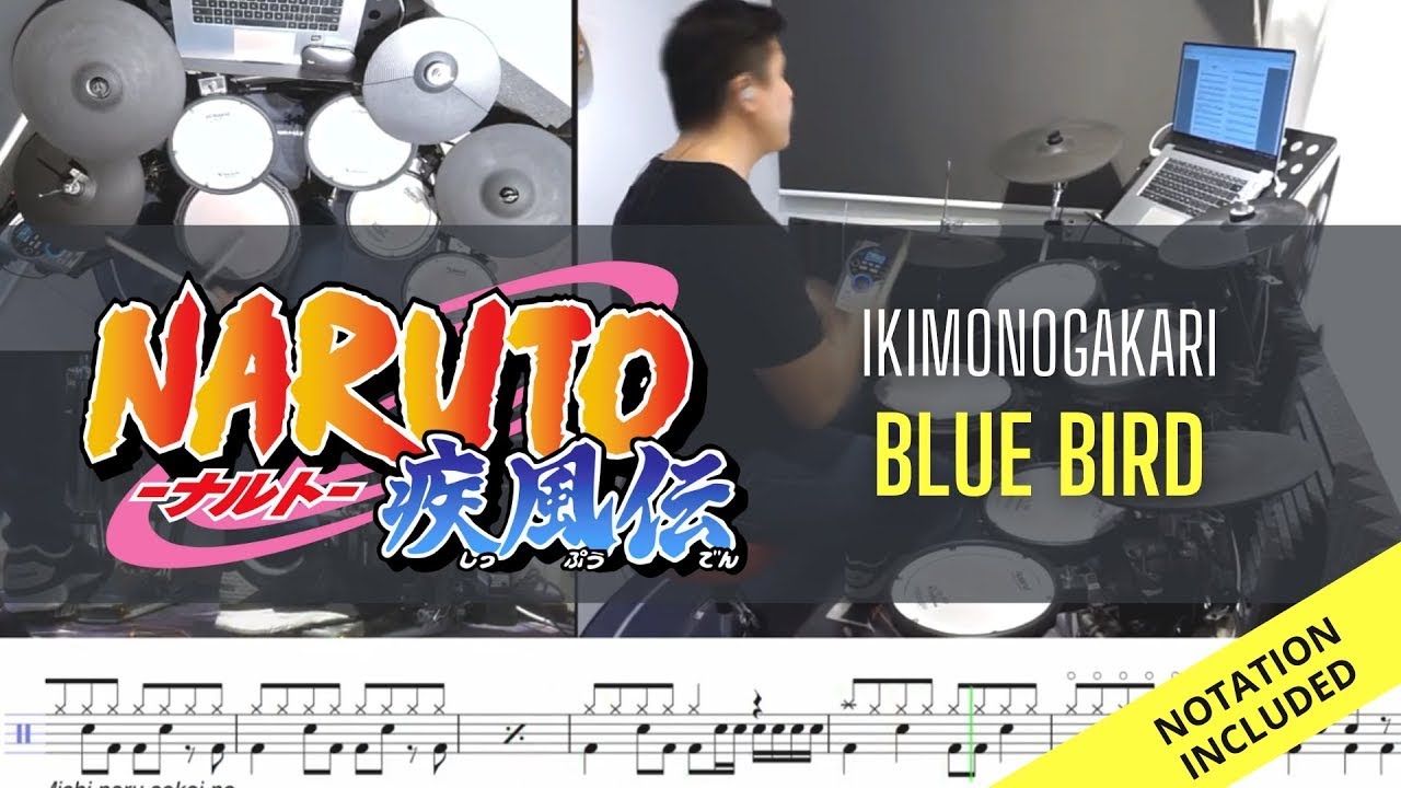 Naruto Shippuden OP3 FULL| Ikimonogakari| Blue Bird| Drum Cover| Raymond Goh