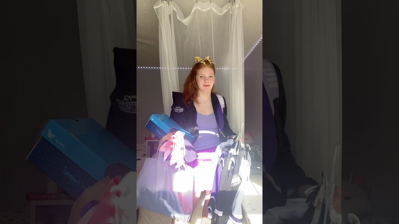 • Cheer gear haul/tour • #cheer #haul #tour #fypシ゚viral #famousshorts #blowup
