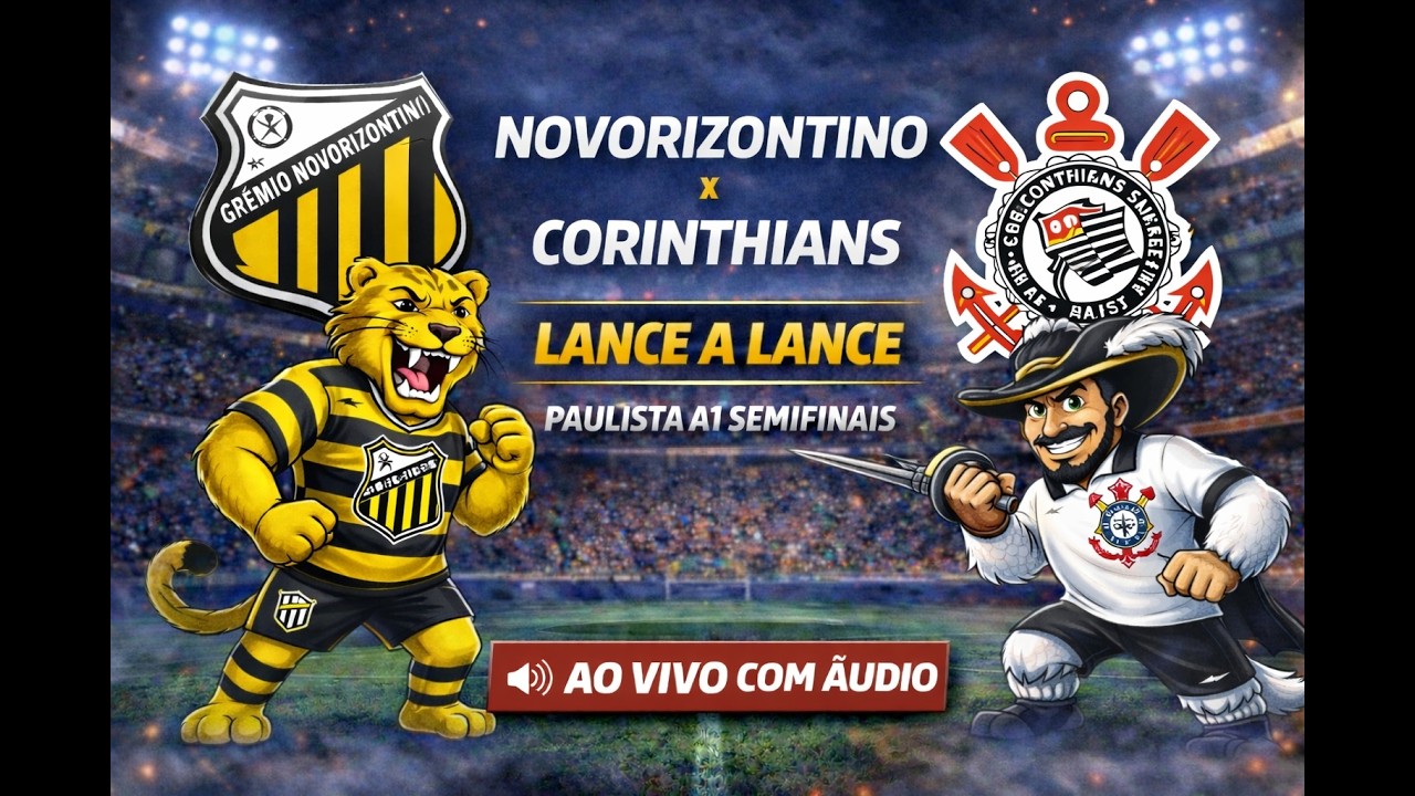 NOVORIZONTINO 🐯 x CORINTHIANS ⚓ | LANCE A LANCE AO VIVO 🔥 Paulista A1 Semifinal