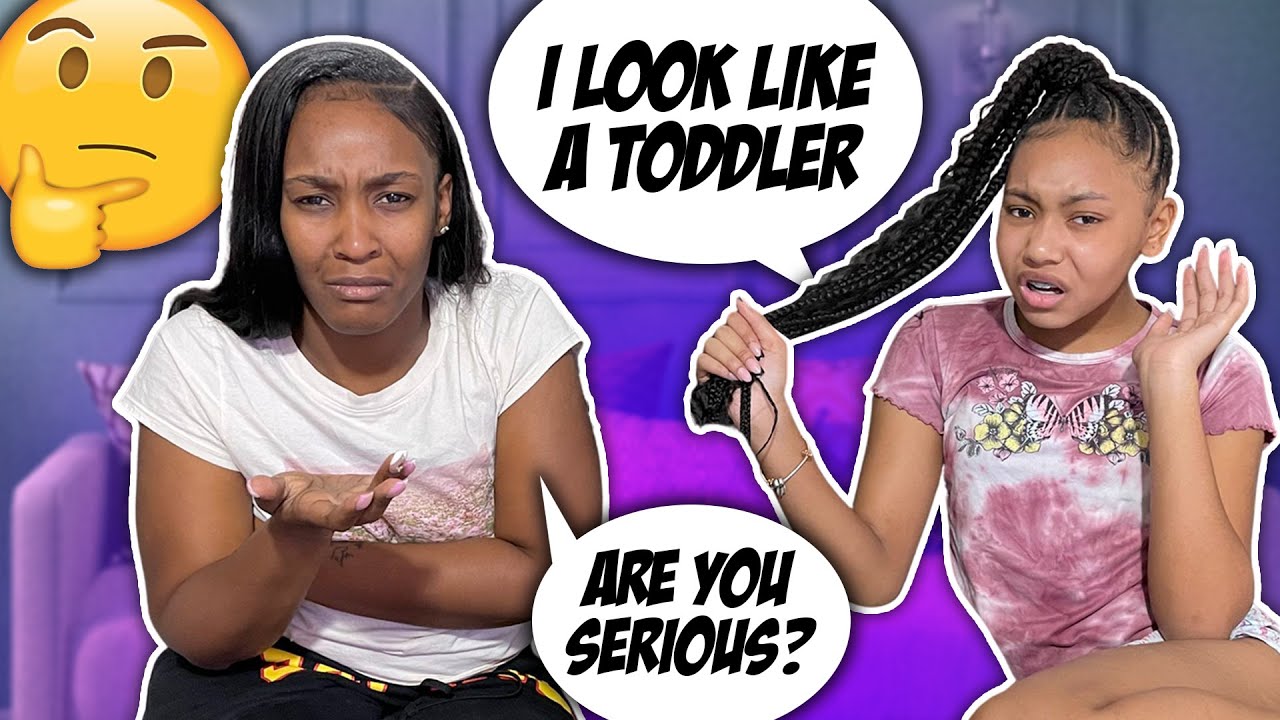 TELLING MY MOM I DON'T LIKE MY NEW HAIRSTYLE 😢