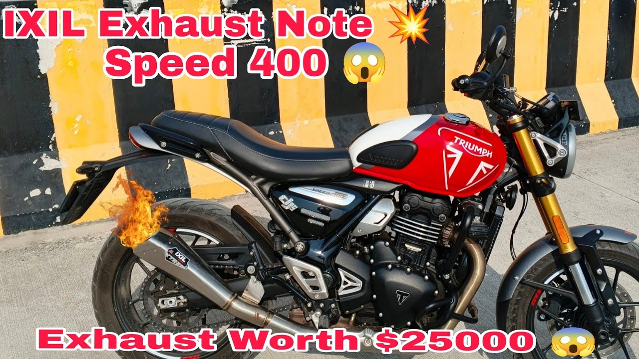 Speed 400 IXIL Exhaust Sound 💥 | Loud & Aggressive Beast 🏍️🔥 #speed400 #triumph 