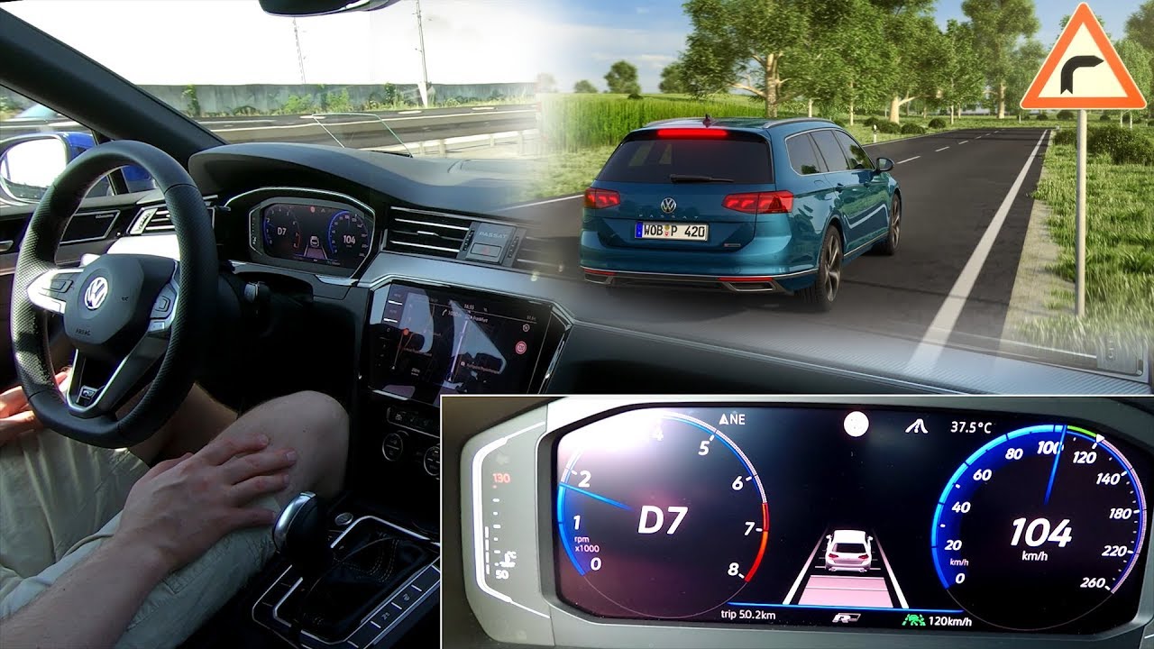 Volkswagen Passat: Travel Assist & Predictive ACC. First drive & test :: [1001cars]