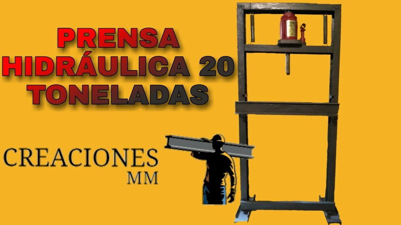 PRENSA HIDRÁULICA CASERA DE 20 TONELADAS
